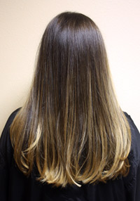 Ombre hair color